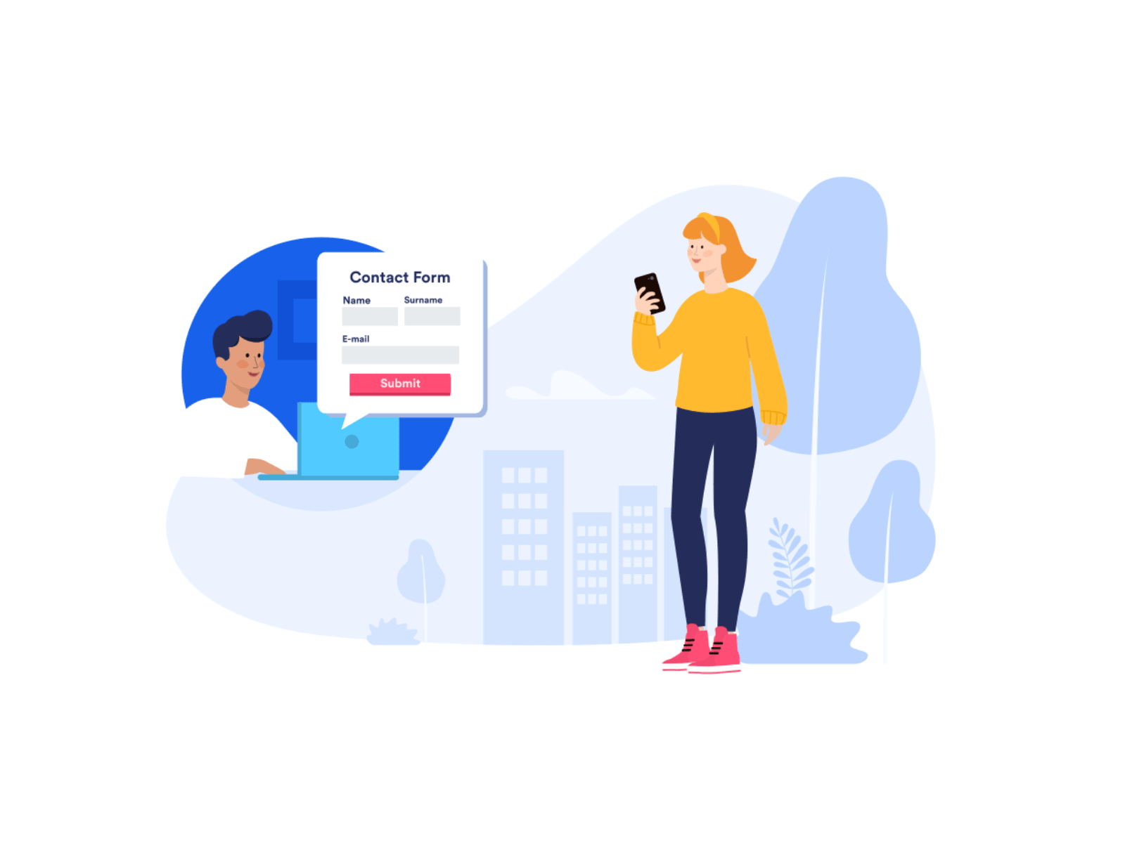 Contact Illustration